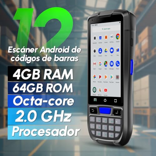 Image of Rayoungtek Android Barcode Scanner Built-in HW N5703 1D /2D /QR Scan Engine, NFC Reader, Rugged Android 12 4G WiFi Wireless Handheld Moible Computer PDA Data Terminal with Charge Dock