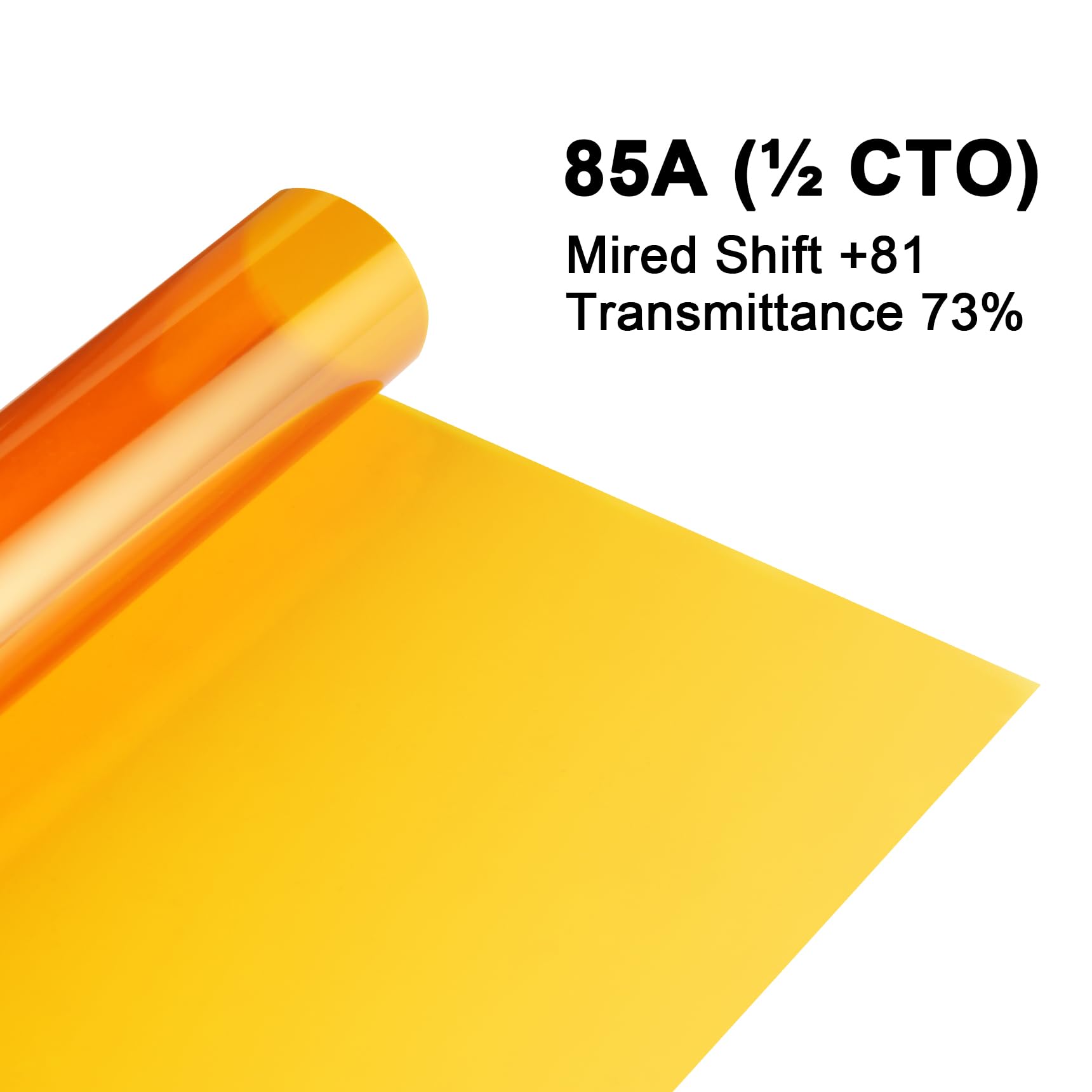 Selens 4 filtros de iluminación naranja CTO, corrección de color, superposiciones transparentes, película de lámina para foco estroboscópico de 800 W