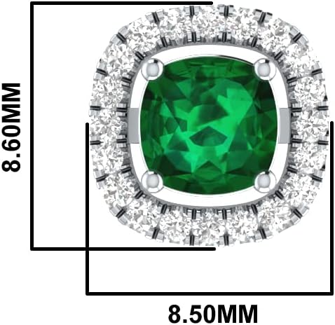 Demira Jewels 3 Gemstone (Emerald, Blue Topaz & Garnet) Stud Earrings with Real Diamond & 925 Sterling Silver Jacket - Multipack, Changeable
