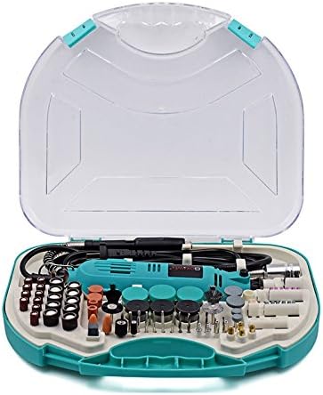 110V 180W 8K-30K RPM Variable Speed Rotary Tool Driller/Grinder – Mini Electric Die Grinder W/ 210Pcs Rotary Tool Accessories & Flex Drill Shaft For Woodworking, Carving, Engraving Drilling Polishing