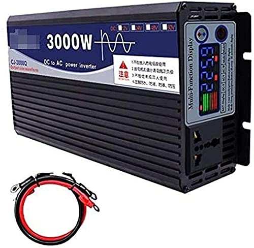 Convertisseur de tension évitez les coupures électriques en van grâce au signal pur sinus 3000W