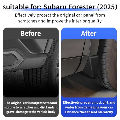 Image of Car Mud Flaps Splash Guards Mudflaps for Subaru Forester 2025 2026 Auto Exterior Accessories Tire Mudguards Wheel Inner Fender Liner Guard Flap Fenders Accessory