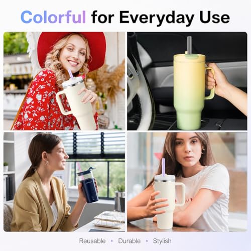 Image of Joshey Replacement Straws for Stanley Quencher 40oz Tumbler, 6 Pack