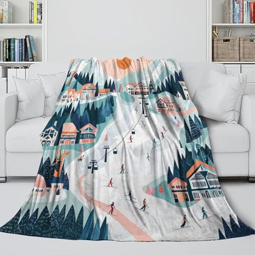 Couverture polaire de ski grand format pour soirées cocooning - 5