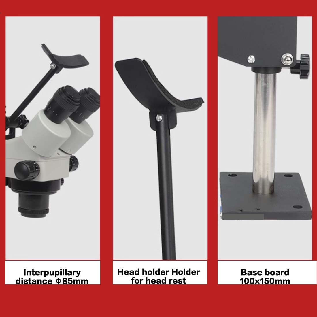 Microscopio con Incrustaciones De Joyería, Microscopio Multidireccional 7X-45X, Espejo con Microincrustaciones, Microscopio Estéreo para Engaste De Diamantes De Joyería,φ77mm