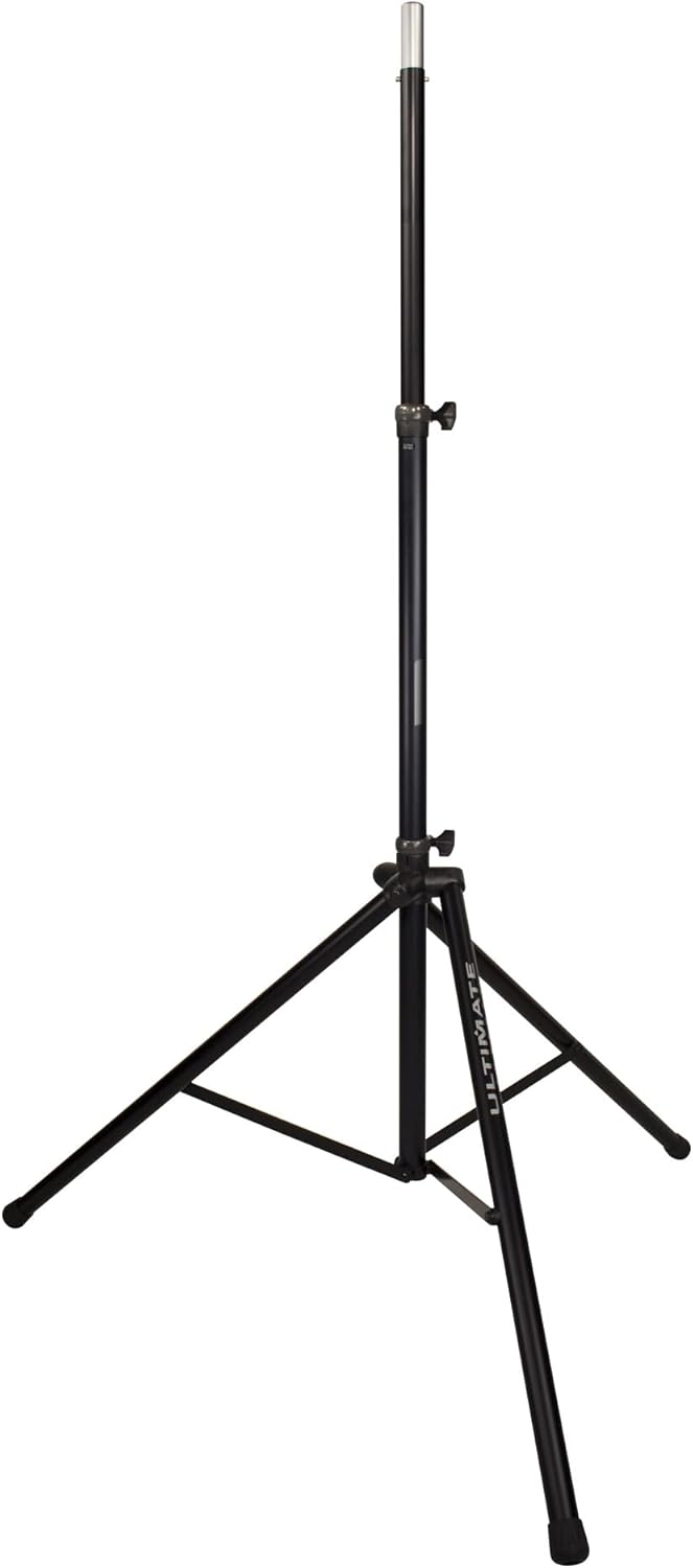 Ultimate Support TS-88B Original Series Aluminum Tripod Extra Tall Speaker Stand w/Integrated Speaker Adapter - Black