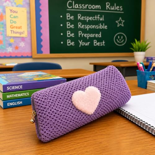 Image of ASIAN Cute Pencil Pouch for Boys & Girls | Zipper Pencil Case for Kids | School Stationery Organizer Pouch | Cosmetic & Pen Holder for School, Office & Travel