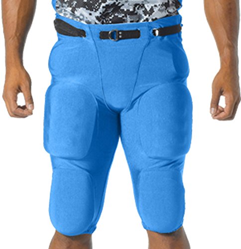 A4 Men's Flyless Football Pant, Royal, XXXX-Large
