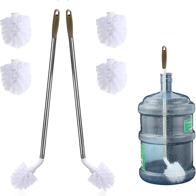 GOSHTI ENTERPRISE 3 PCS 5 Gallon 20L Bottle Large Container Big Cleaning Tool Bucket Long Handle Wine Beer Barrel Brush, Water Can Cleaning, Bislery Bottle Cleaning Brush Cleaning Supplies Tools-image-21