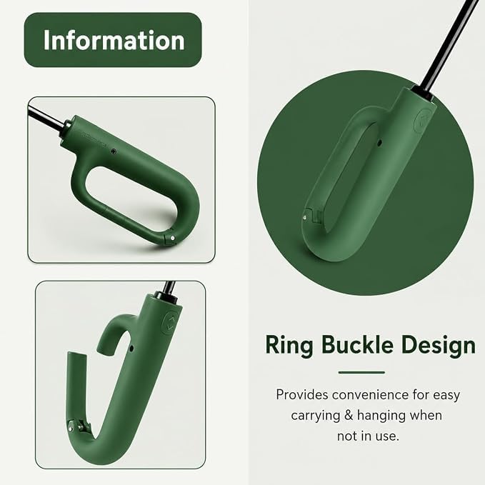 Image of LANBRELLA Portable & Folding Travel Umbrella, 3 Fold, Auto Open Close, Water Resistant, Windproof, with Carrying Handle