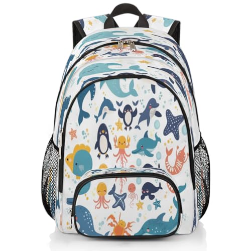 Sac à dos animaux marins XXL fini le manque de place pour l'école