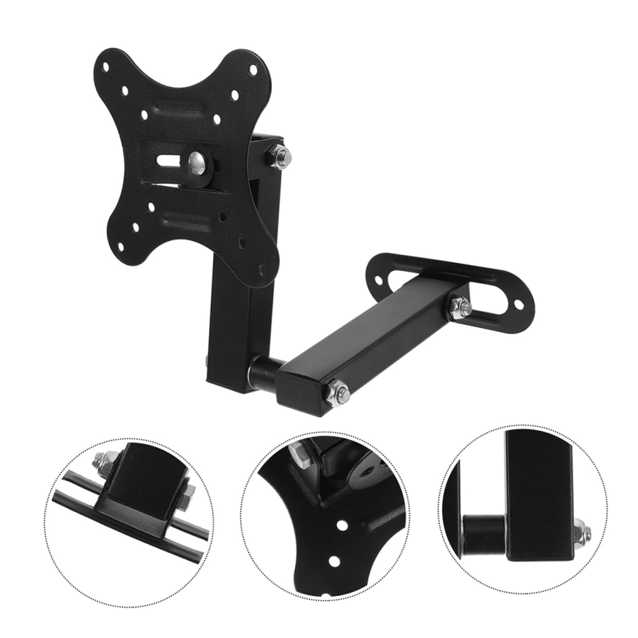 Cabilock 2 Pièces Support De Moniteur Support Mural pour Écran Moniteur Mural Support pour Moniteur Support TV d'angle Supports TV pour Les Coins Support Mural pour Téléviseur Le Fer