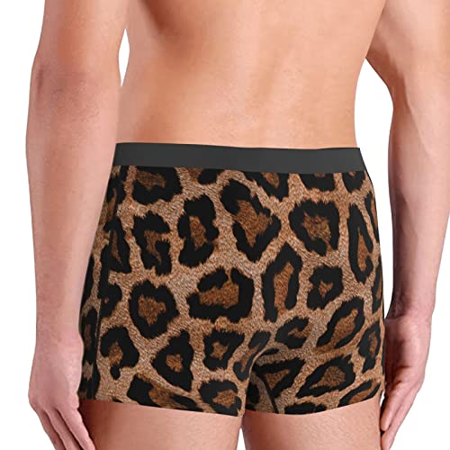 Men's Boxer Briefs Underwear - Cool Cheetah Leopard Background, Soft Comfort Breathable Underpants4