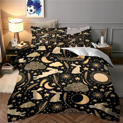 Linge de lit microfibre de qualité supérieure parure résistante Moon Star - 6