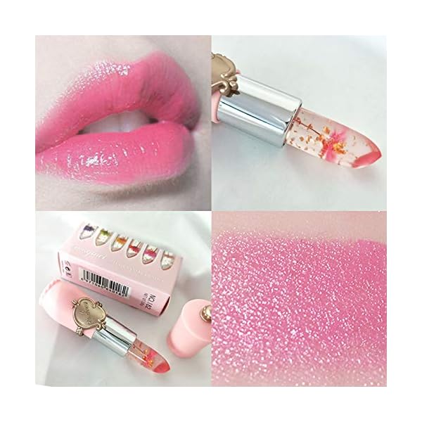 Temperature-Color-Changing-Lip-Balm-6Pcs-Set-Crystal-Flower-Moisturizin-Lipstick-Long-Lasting-Hydrating-Waterproof-Smooth-Lipgloss Matte Liquid Lipstick Set (Changing Color)