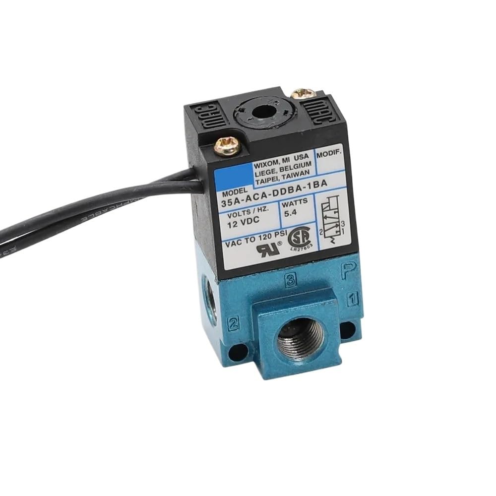 Électrovanne MAC 3 voies 35A-ACA-DDBA-1BA avec silencieux en laiton pour gestion de suralimentation