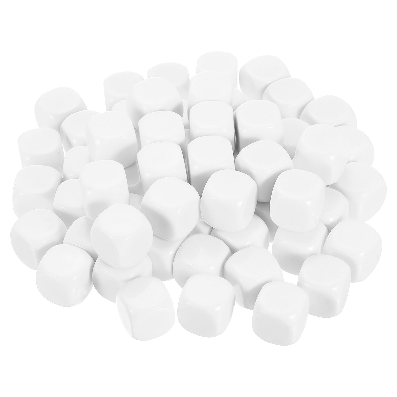Dados acrílicos en blanco sourcing map de 6 lados y 2 cm para juegos y manualidades