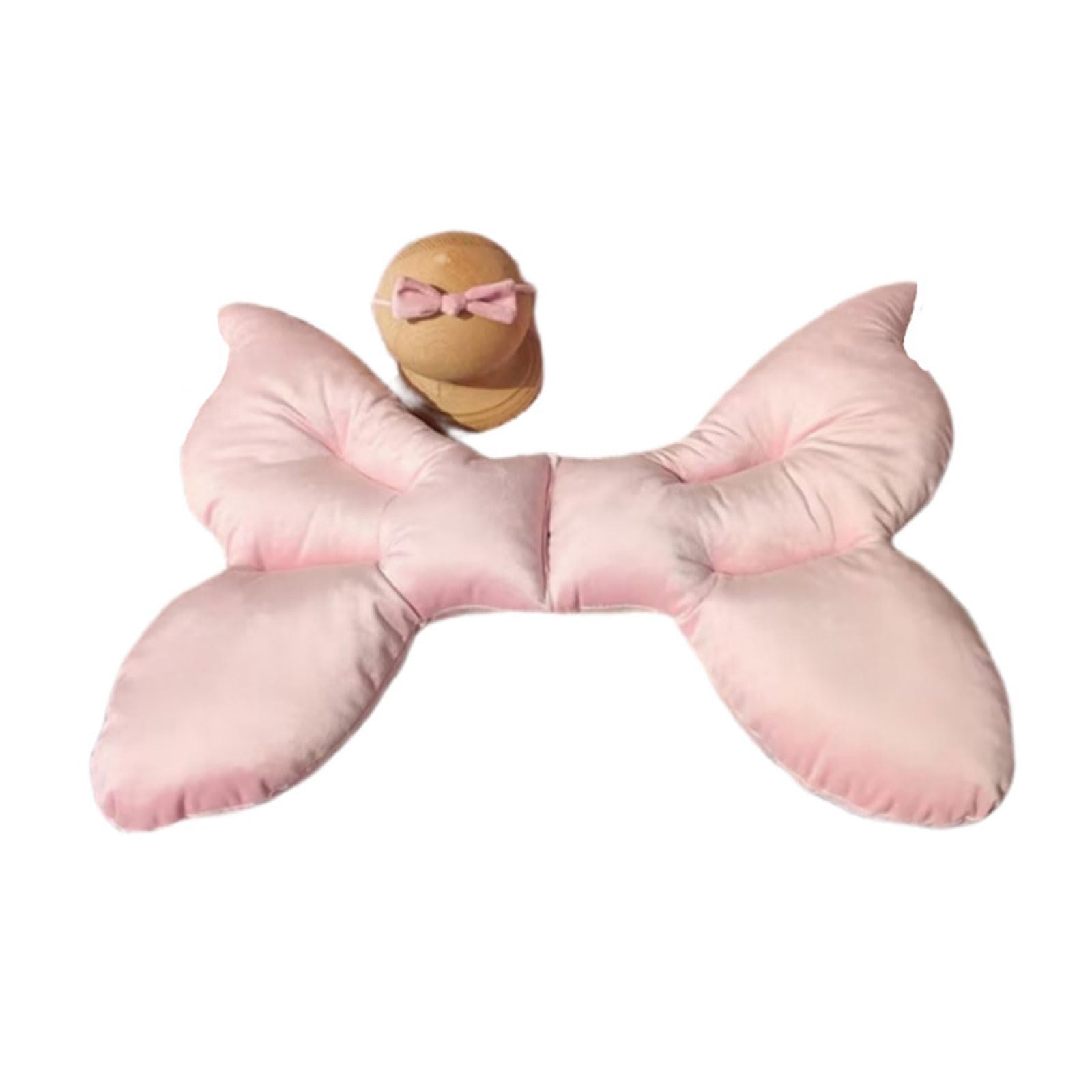 Newborn Photography Props Baby Butterfly-Shape Posing Pillow with Headband Kid Photo Studio Positioner Infant Gift