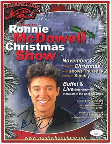Athlon Sports CTBL-028756 Ronnie Mcdowell Signed Nashville Palace Christmas Show Program & Photo Music - JSA No. KK58031 Country Music Autograph