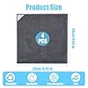 KFHENSOMR 4 Pack Magnetic Cleaning Cloth Microfiber Dry Erase Eraser Board Cleaner Washable Whiteboard Cleaning Cloth Erasers for Blackboards Chalkboards Glassboards Home Office Gray 9.5'' x 9.5''
