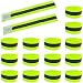 High Visibility Reflective Night Running Walking Elastic Strap Wristbands Ankle Bands Armbands Safety for Cycling Walking Running Camping Outdoor Sports-Fits Women, Men & Kids (16 Bands/8 Pairs)
