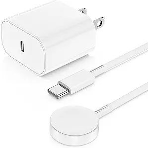 for Apple Watch Charger, [MFi Certified] Magnetic iWatch Charger to USB C Fast Charging Cable Cord 6ft and iPhone Type C Wall Adapter Block Plug for iWatch Series 10/9/Ultra/8/7/SE/SE2/6/5/4/3/2/1