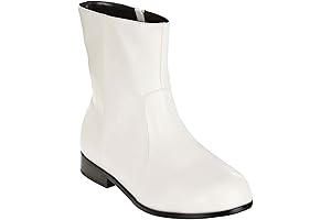 Adult White 70's Costume Boots - Embark on a Groovy Adventure with Style