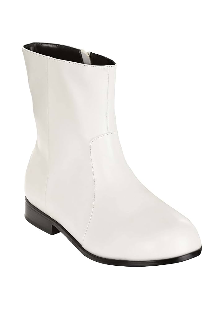 Amazon.com: Fun Costumes Adult White 70's Boots Size 10