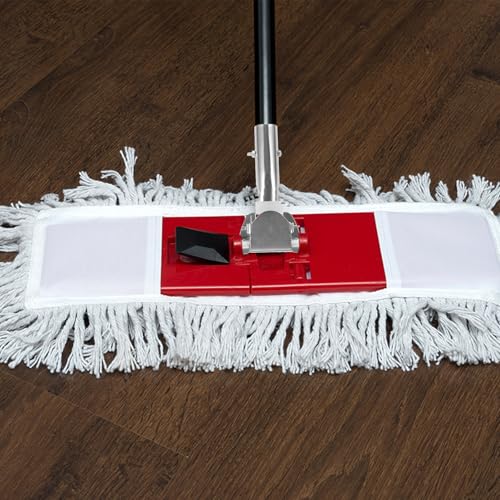 Image of Garneck Mop Handle Clip Stainless Steel Steel Clip on Dust Mop Handle: Universal Head Replacement for Dust Floor Cleaning Home Bathroom Corner Commercial Use