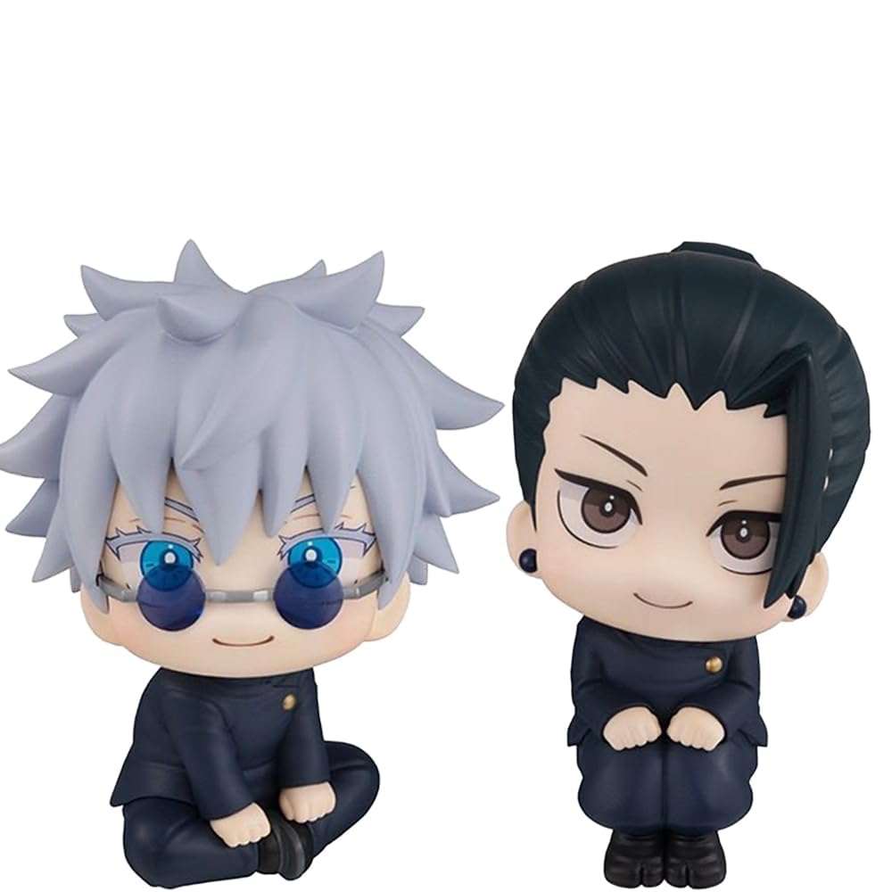 2Pcs Satoru Gojo/Suguru Geto Figura Estatua 9.94 Pulgadas Dibujos Animados Modelo Juguete Colección Adornos Regalo