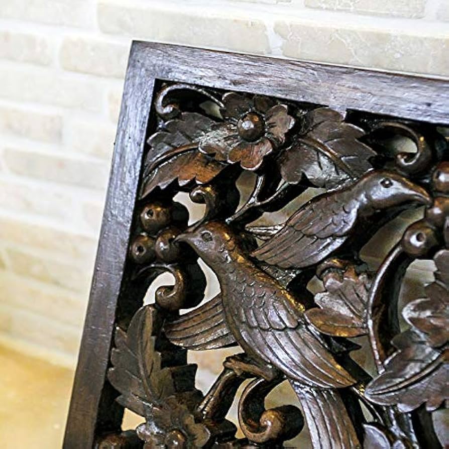 Amazon.co.jp: ウッドレリーフ レリーフ 鳥 壁掛け アート 壁掛け 飾り