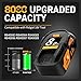Upgraded 8000mAh Replacement for Ridgid 18V Battery Lithium Compatible with Ridgid 18 Volt Battery R840087 R840086 R840085 R840083 R840089 AC840085 AC840086 AC840087P AC840089 Drill Tools,2Packs