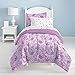 dream FACTORY Purple Princess Hearts And Crowns Girls Comforter Set, Multi, Full, 2D742102MU