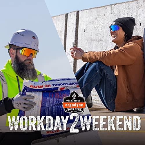 image for Ergodyne Skullerz AEGIR Safety Sunglasses, Mirrored Lens, ANSI z87.1, 