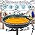 Yiabivo Heated Bird Bath for Outdoors,75W Bird Bath Water Heater Bird Bath Deicer,Heated Bird Baths Thermostat Control Weather Resistance Available with Stable Metal Pole for All Seasons-Green