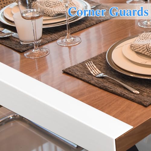 Image of Sasylvia 1 Pcs Wall Corner Protector Guards, Avoid Scratching Scuffs, Vinyl Corner Trim Molding, Easy Install & Cleaning for Door Countertop Furniture Cabinet Protection (1 x 36 Inches,White)