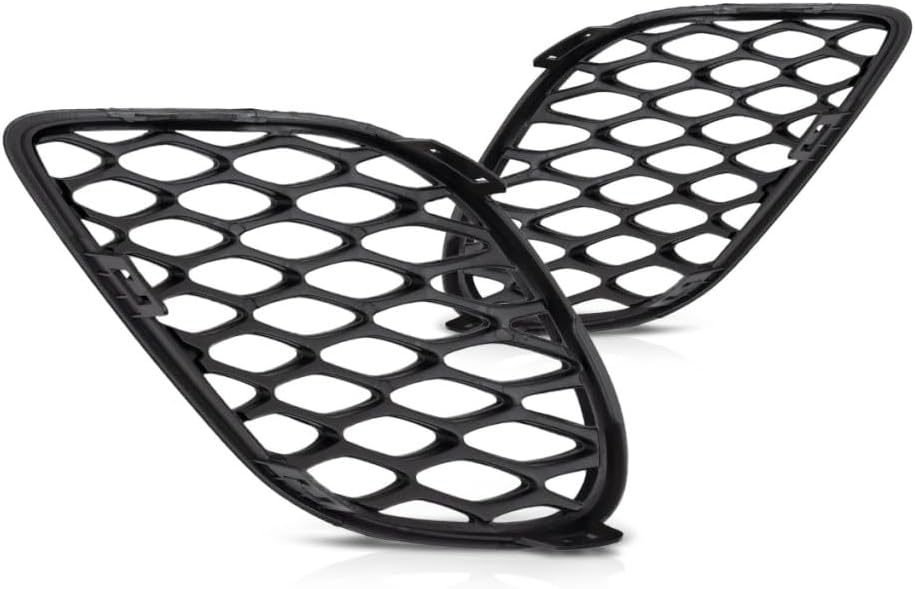 KarParts360 For Dodge Charger Fog Light Cover 2015 2016 2017 Driver and Passenger Side Pair/Set | Plastic | w/Hood Scoop | Textured Black | CH1038168 + CH1039168 | 68280493AA + 68280492AA