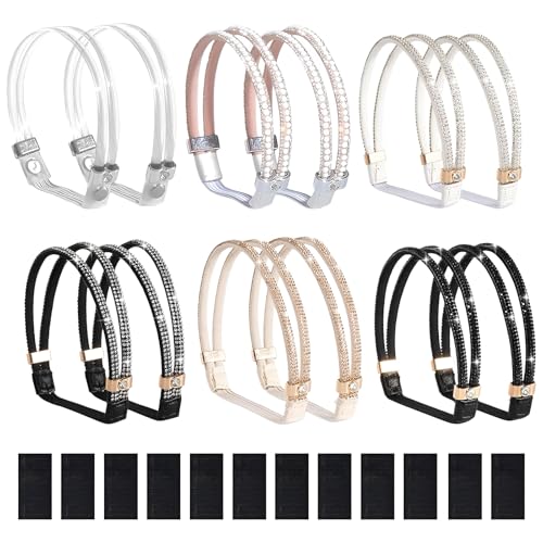 RJLCTH 6 Pairs Shoe Straps for Heels Detachable Ankle Straps