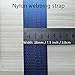 Bias Binding Tape Herringbone Webbing, Webbing Strap 38mm, 1.5 Inch Nylon Strap Tape for Bags, Backpack, Belt, DIY Crafting, Handles, Luggage, Cargo(Grey,5 Yard)