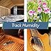 HT1 Smart Temperature Sensor and Humidity Sensor - Bluetooth Thermometer and Hygrometer with App Monitoring - Indoor/Outdoor Temperature and Humidity Monitor for RV, Basement, Fridge & More (1 Pack)