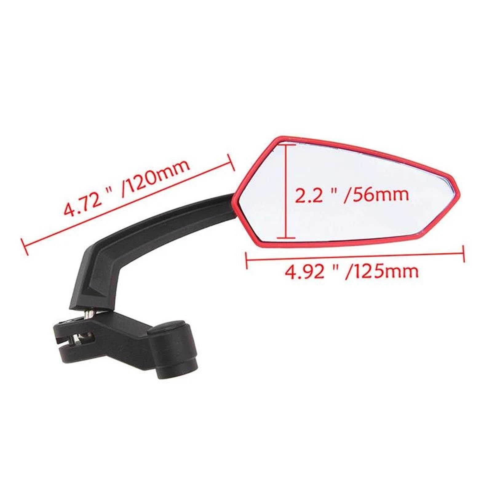 Universal Motorrad Rückspiegel Seitenspiegel Für Roller Zubehör Spiegel ansehen(Carbon fiber)