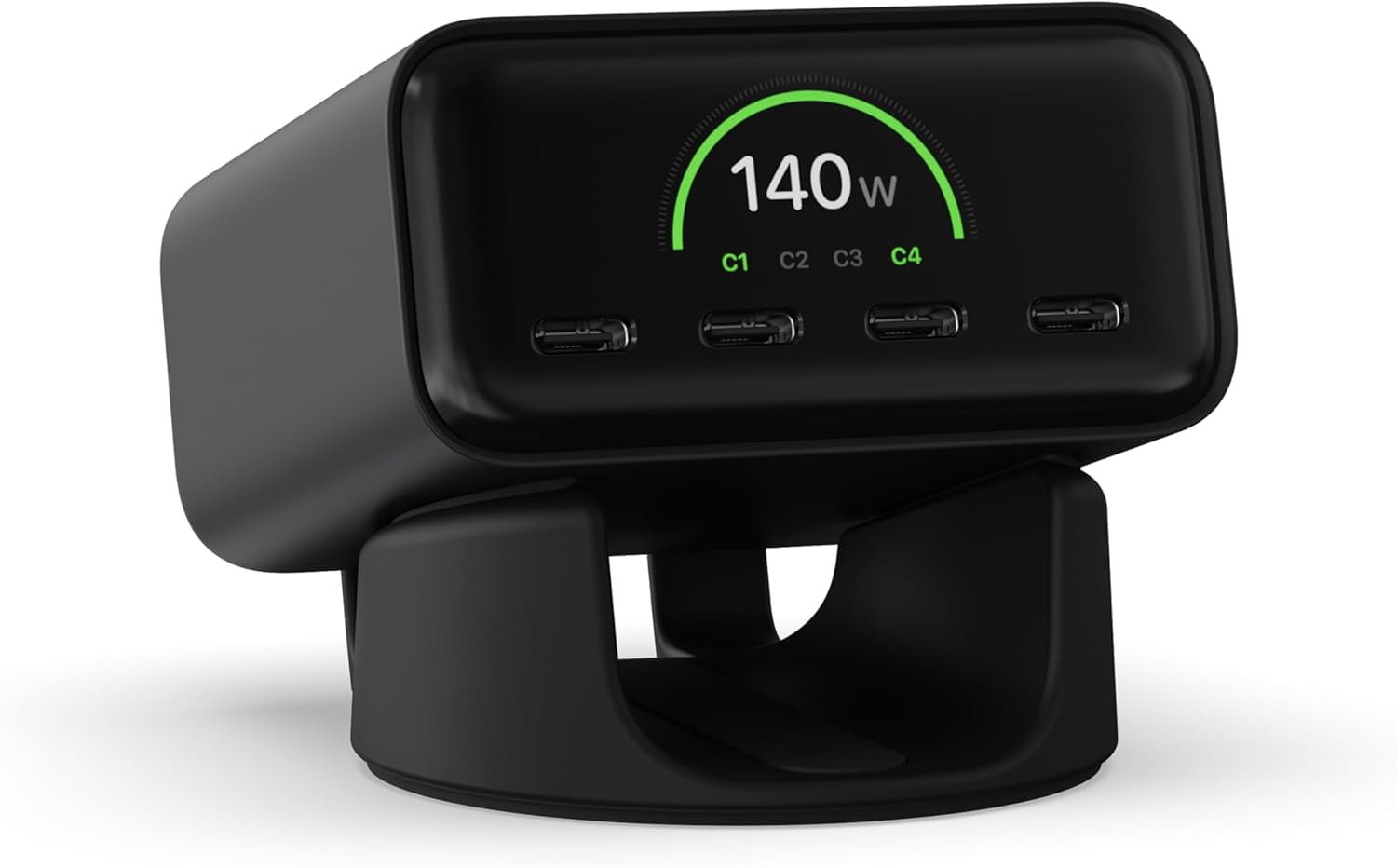 SATECHI Bundle ChargeView 140W Tischladegerät (Space Schwarz) und Thunderbolt 4 USB C Kabel Bundle