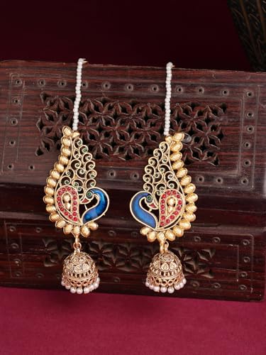 Image of Shining Diva Fashion Ear Cuff Earrings for Women Stylish Traditional Fancy Jhumki Jhumka (17013er)