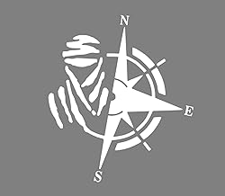 Vinyl, Sticker, Custom Stickers for 4x4, Off Road, SUV, Vehicles: Decorate with Style (11x12cm, White)