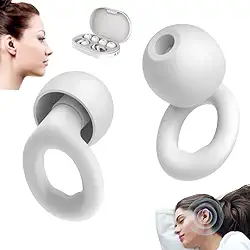 NWX Tampão de Ouvido para Dormir | Abafador de Ruídos e Protetor Auricular Antirruído | Silicone Confortável e Reutilizável para Sono Profundo, Anti Ronco e Noites Tranquilas Trabalho