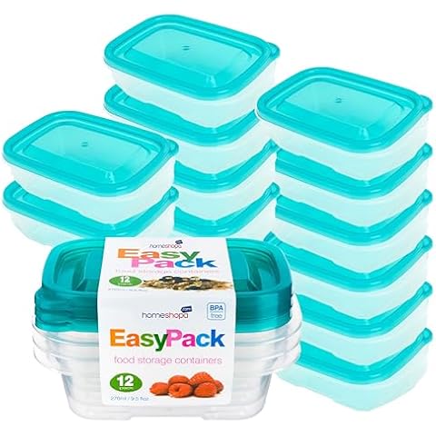 HOMESHOPA 12 Pack Leakproof Food Storage Containers Cover