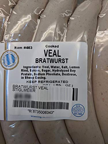 Stiglmeier Veal Bratwurst 16 Oz (4 Pack)