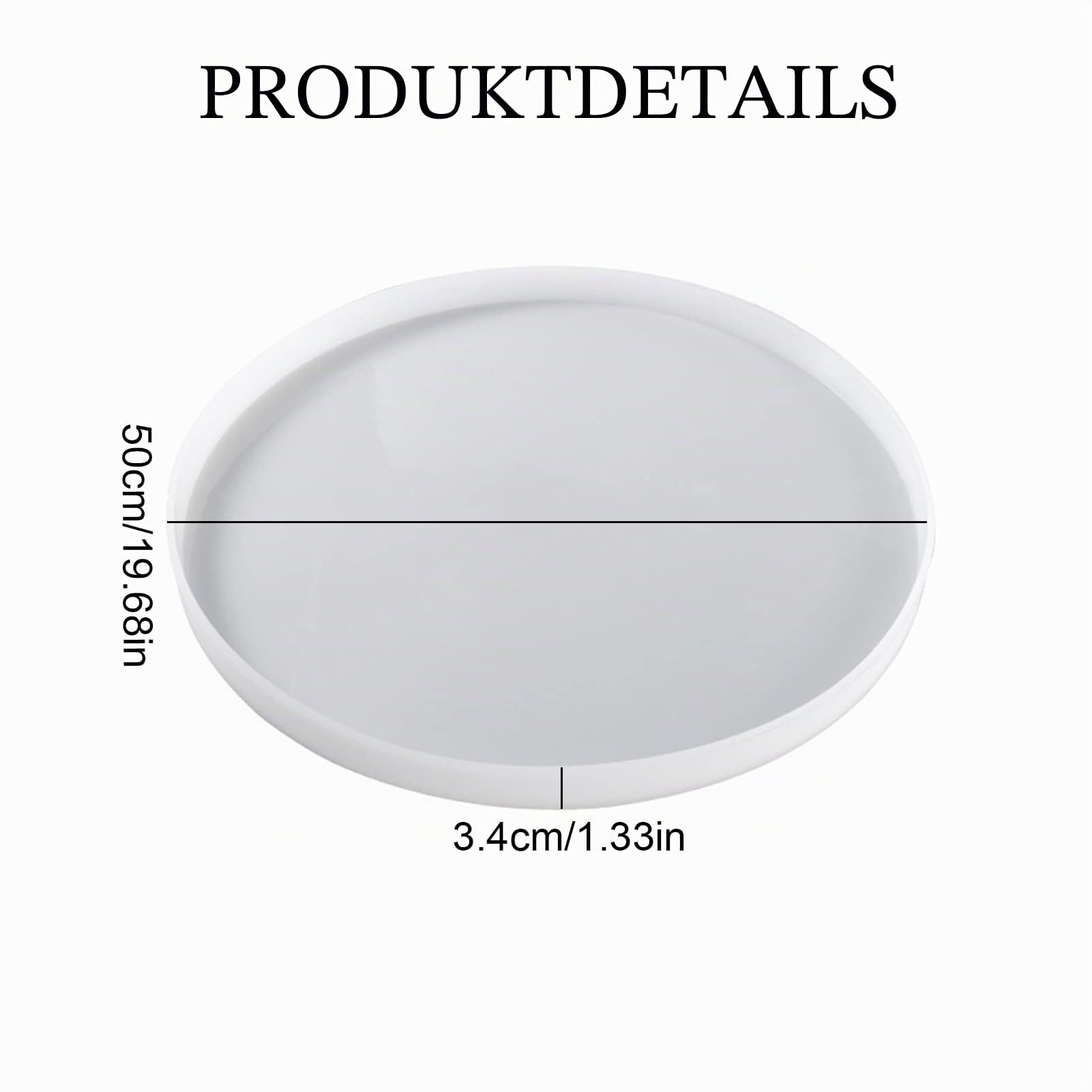 Runde Harzformen, Große Silikonformen für Epoxidharz Epoxidharz Tisch Formen für River Coffee Desk Tischuhrform Charcuterie Board Art Home Decoration