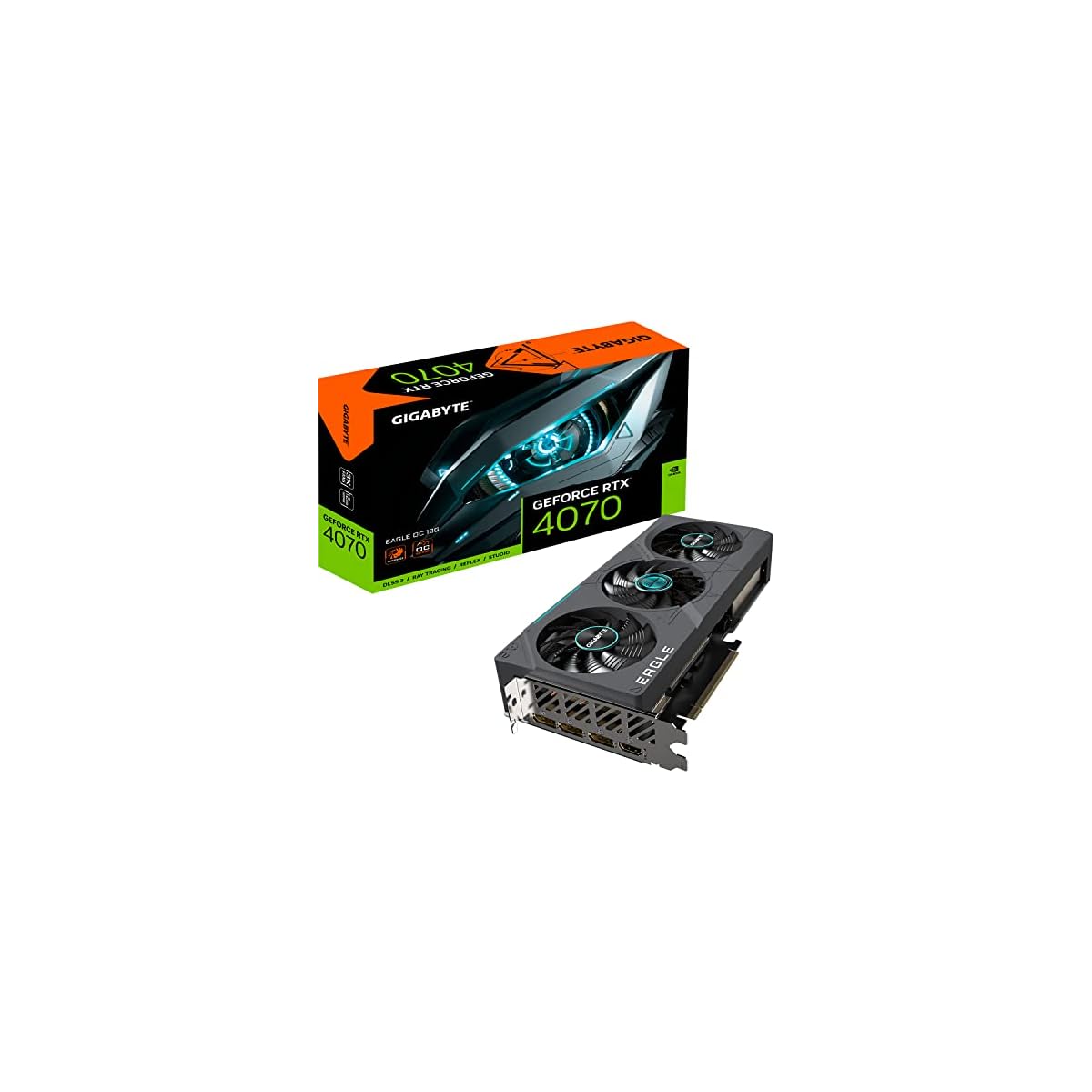 GIGABYTE-GeForce-RTX-4070-EAGLE-OC-12GB-Scheda-grafica-12GB-DDRX6-21Gbps-192bit-PCI-E-40-Core-2505Mhz-DisplayPort-14-HDMI-21a-NVIDIA-DLSS-3-GV-N4070EAGLE-OC-12GD
