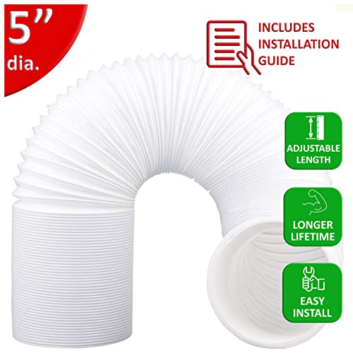 Modda Exhaust Hose for Portable Air Conditioner 5 Inch Diameter